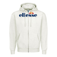 Oatmeal Heather Ellesse Zipper Hoodie - artisFamous