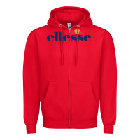 Red Ellesse Zipper Hoodie - artisFamous