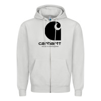 Dove Grey Carhartt Zipper Hoodie - artisFamous