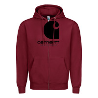 Burgundy Carhartt Zipper Hoodie - artisFamous