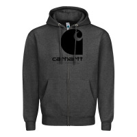 Charcoal Heather Carhartt Zipper Hoodie - artisFamous