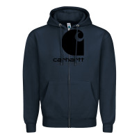 Navy Carhartt Zipper Hoodie - artisFamous