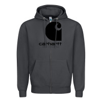 Smoke Carhartt Zipper Hoodie - artisFamous