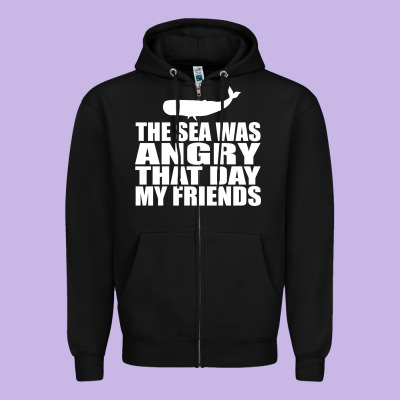 Seinfeld   The Sea Was Angry That Day My Friends Zipper Hoodie Designed By Artisfamous