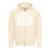 Sandshell seinfeld   the sea was angry that day my friends Zipper Hoodie - artisFamous