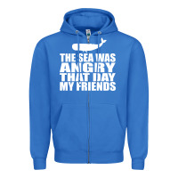 True Royal seinfeld   the sea was angry that day my friends Zipper Hoodie - artisFamous