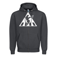 Smoke The Ministry of Silly Walks Distressed Zipper Hoodie - artisFamous