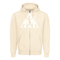 Sandshell The Ministry of Silly Walks Distressed Zipper Hoodie - artisFamous