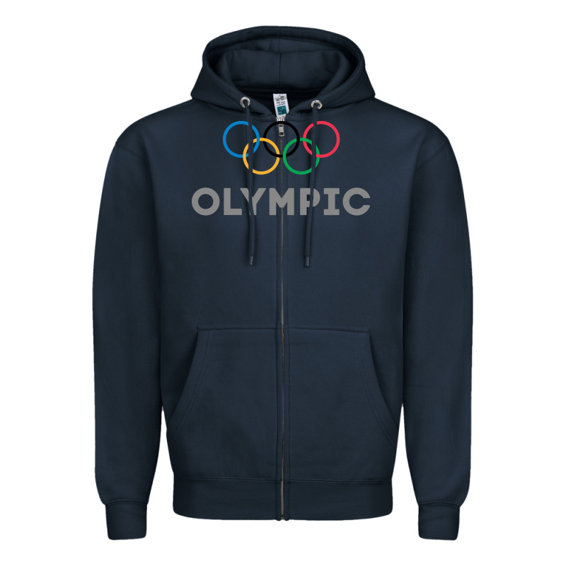 Olympic Rings Zipper Hoodie by artisFamous | Teevron