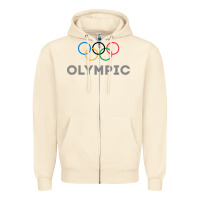 Sandshell OLYMPIC RINGS Zipper Hoodie - artisFamous