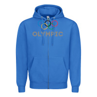 True Royal OLYMPIC RINGS Zipper Hoodie - artisFamous