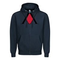 Navy x hunter x Zipper Hoodie - artisFamous