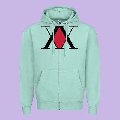 X Hunter X Zipper Hoodie Designed By Artisfamous