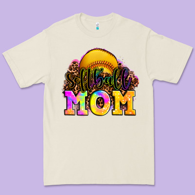 Softball Mom Premium Tee Designed By Oliviacreatesart