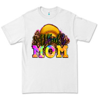 White softball mom Premium Tee - OliviaCreatesArt