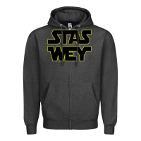Charcoal Heather Stas Wey Zipper Hoodie - artisFamous