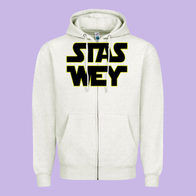 Stas Wey Zipper Hoodie Designed By Artisfamous