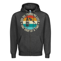 Charcoal Heather CBD Oil Changing Lives Zipper Hoodie - artisFamous