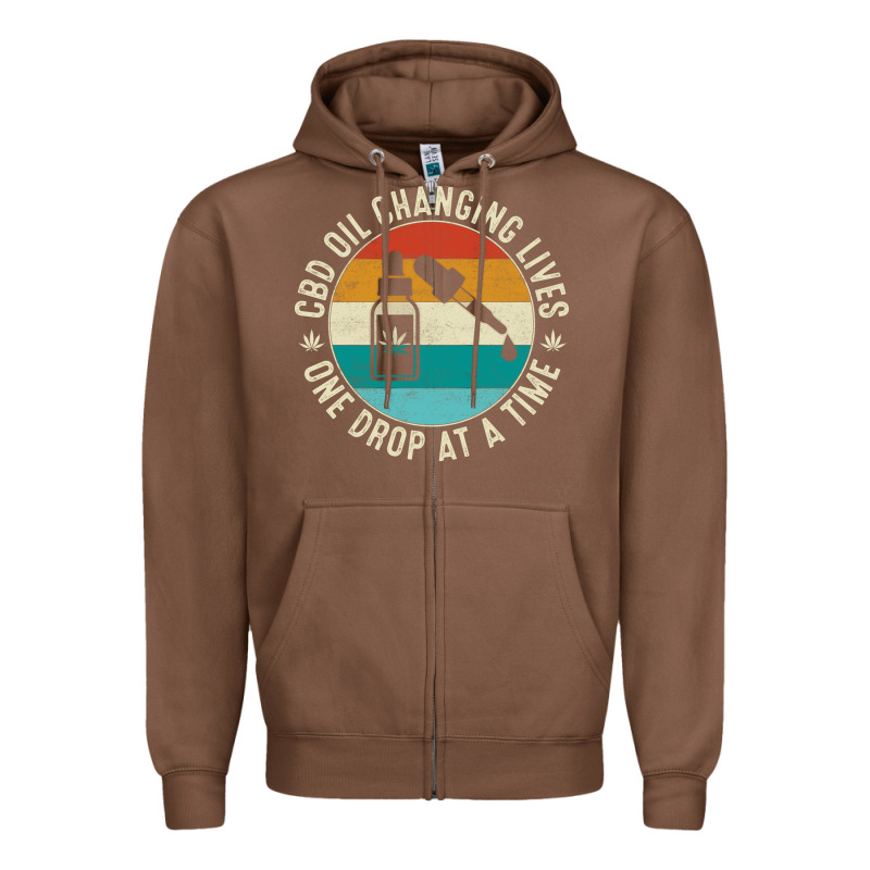 Cbd Oil Changing Lives Zipper Hoodie by artisFamous | Teevron