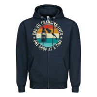 Navy CBD Oil Changing Lives Zipper Hoodie - artisFamous