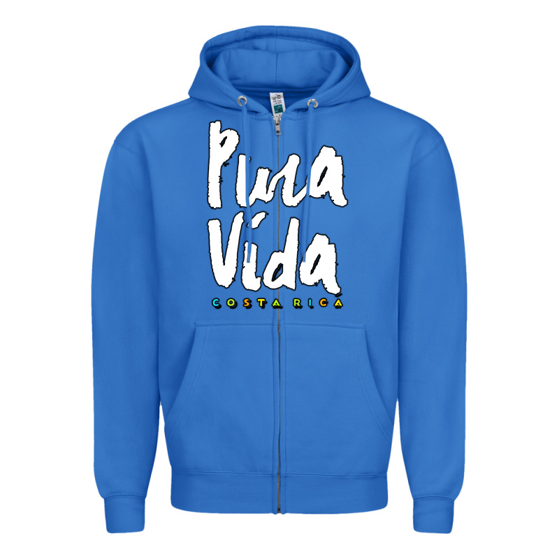 Costa Rica Pura Vida Zipper Hoodie by artisFamous | Teevron
