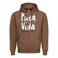 Chestnut costa rica pura vida Zipper Hoodie - artisFamous