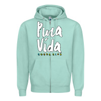 Seafoam costa rica pura vida Zipper Hoodie - artisFamous