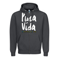 Smoke costa rica pura vida Zipper Hoodie - artisFamous