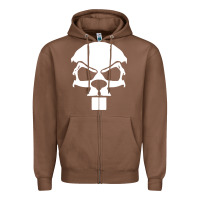 Chestnut crazy beaver skull Zipper Hoodie - artisFamous