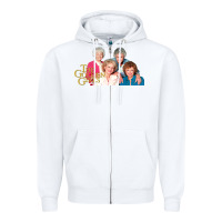 White The Golden Girls Zipper Hoodie - artisFamous