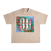 French Oak teacher gemstone and pink flower tumbler Urban Heavy Tee - BundleAndBundleShop
