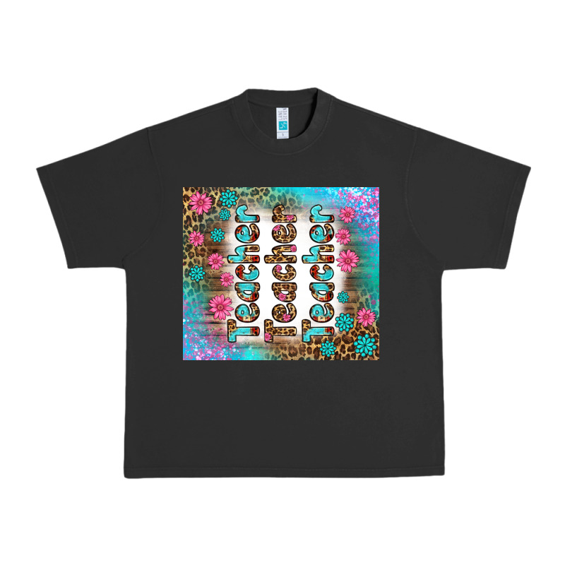 Teacher Gemstone And Pink Flower Tumbler Urban Heavy Tee by BundleAndBundleShop | Teevron