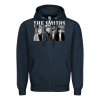 Navy The Smiths Zipper Hoodie - artisFamous