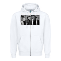 White The Smiths Zipper Hoodie - artisFamous