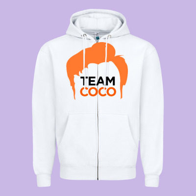 Team Coco Zipper Hoodie Designed By Artisfamous