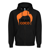 Black Team Coco Zipper Hoodie - artisFamous