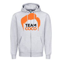 Heather Grey Team Coco Zipper Hoodie - artisFamous
