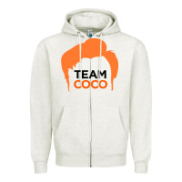 Oatmeal Heather Team Coco Zipper Hoodie - artisFamous