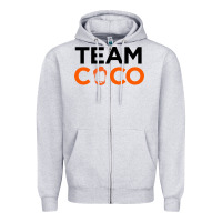 Heather Grey Team Coco Zipper Hoodie - artisFamous