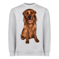 Heather Grey labrador Heavyweight Sweatshirt - JahusDesignShop