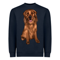 Navy labrador Heavyweight Sweatshirt - JahusDesignShop