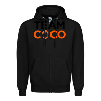 Black Team Coco Zipper Hoodie - artisFamous