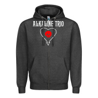 Charcoal Heather alkaline music Zipper Hoodie - artisFamous