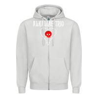 Dove Grey alkaline music Zipper Hoodie - artisFamous