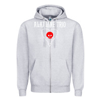 Heather Grey alkaline music Zipper Hoodie - artisFamous