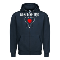 Navy alkaline music Zipper Hoodie - artisFamous