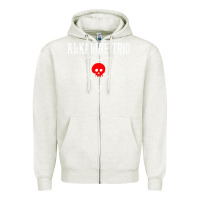 Oatmeal Heather alkaline music Zipper Hoodie - artisFamous