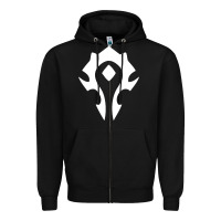 Black horde symbol Zipper Hoodie - artisFamous