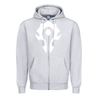 Heather Grey horde symbol Zipper Hoodie - artisFamous