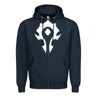 Navy horde symbol Zipper Hoodie - artisFamous